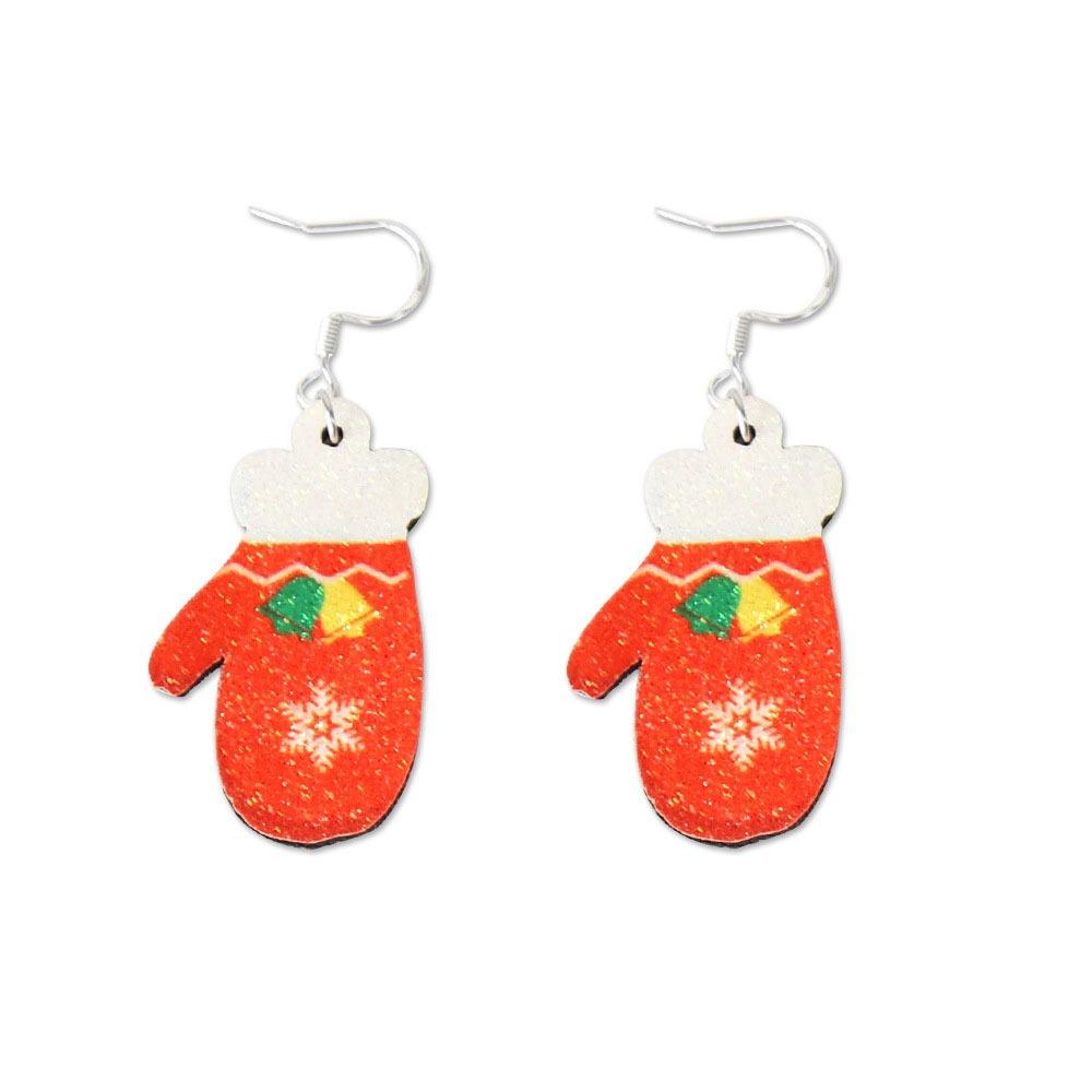 1Pair Christmas Tree Christmas Earring Handmade Sew Xmas  Eardrop Santa Claus  Earrings  Women