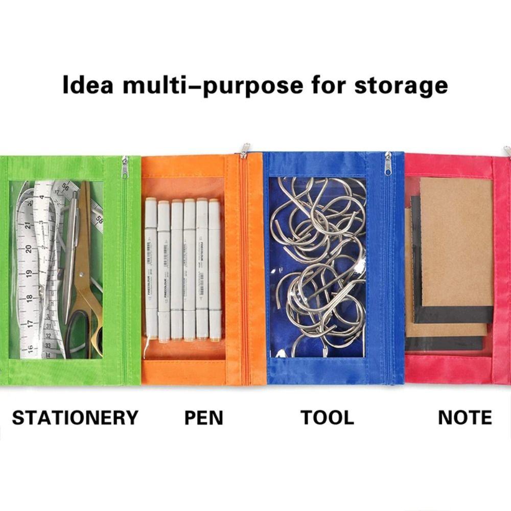 B5 Storage Bag with 3 Rings Pencil Case New Binder Pencil Pouch Pen Case