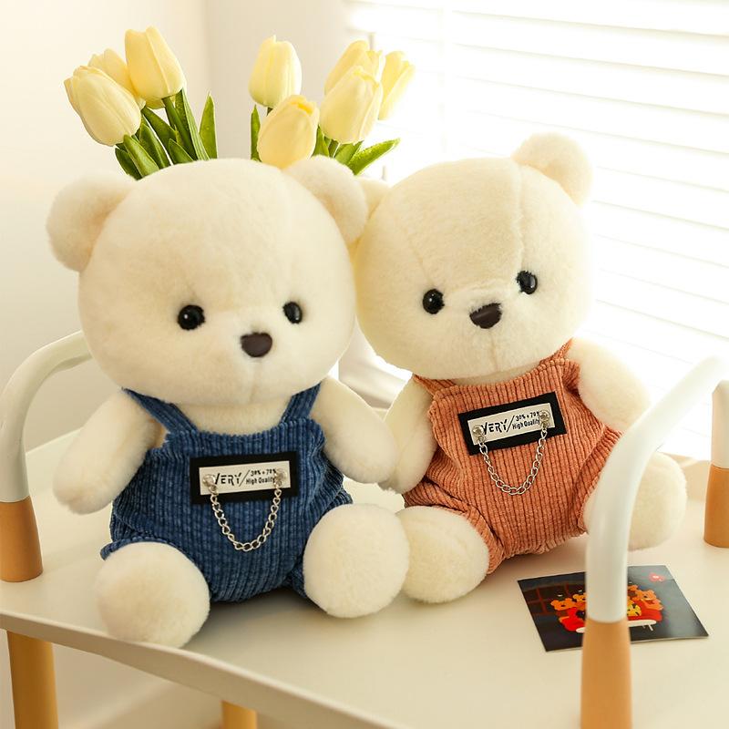 Cute Couple Bear Doll Doll Press Bed Rag Doll Doll Children Boy Birthday Gift Female Pillow