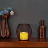 İskandinav Minimalist Ferforje Dekorasyon Gece Lambası Led Simülasyon Mum Kahve Restoran Yaratıcı Kapalı Ev El Sanatları
