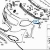Mercedes-Benz W213 E300 Front Bumper Mounting Clips (2138850521, 2138850621)