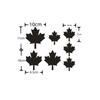 Maple Leaf Reflective Car Stickers, Self-Adhesive Decals to Cover Scratches, Stylish Modification Decor for Auto Body