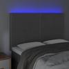 LED Headboard Dark Gray 144x5x118 128 Cm Velvet