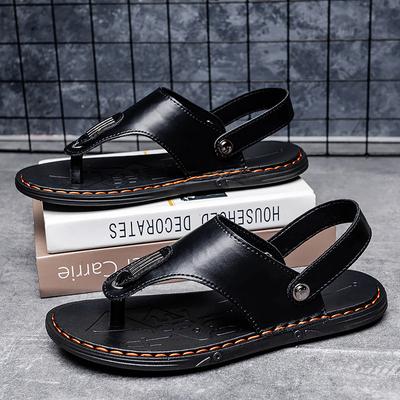 Mode Été Homme Pantoufles Plage Tongs Chaussures Extérieur Homme Pantoufles Mode Chaussures Plates Antidérapantes Intérieur Diapositives Sandales
