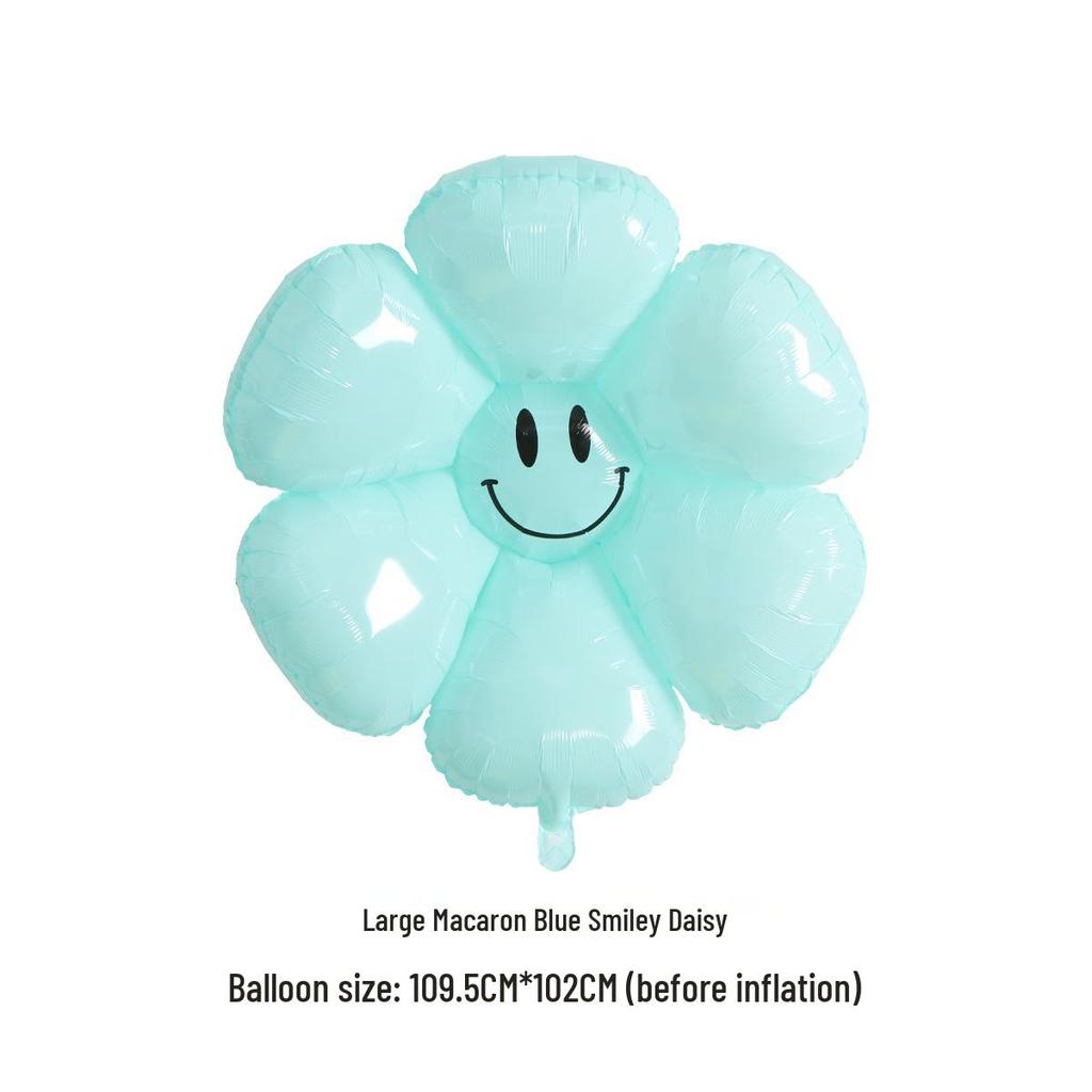Smiley Sunflower & Daisy Balloon for Children's Party Décor