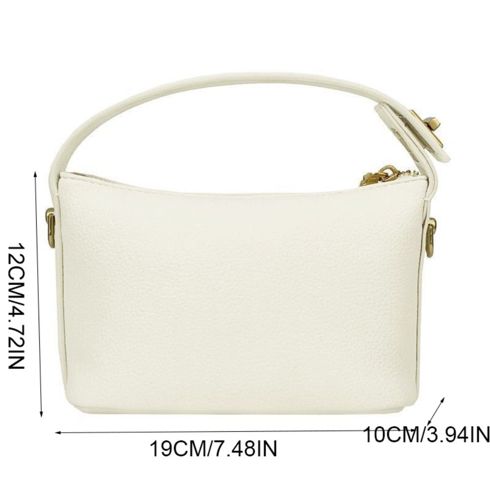 Clutch Cloud Shoulder Bag Solid Color Phone Crossbody Bag Casual Leather Handbag Girls