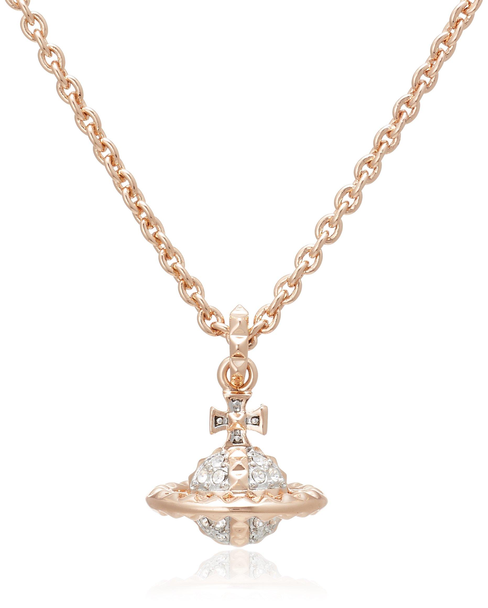 

Vivienne Westwood Brass MAYFAIR 3D Small Orb Necklace Women s 63020051/G118 [Used]