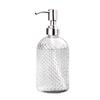 Neue Duschgel-Flasche 400ml Shampoo-Flasche Transparentes Glas Kosmetik-Lotion-Spender Nachfüllbarer Behälter für Reisen