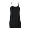 Summer Gyaru ~ European and American UF Rubber Band Solid Sheath Lower Split Sling Pullover Sleeveless Backless Dress Tight