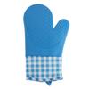 Heat-Resistant Multicolor Silicone Oven Gloves - Anti-Scald, Thickened for Kitchen & Microwave Use