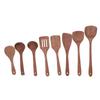 8Pcs Kitchen Tools Set Wooden Spatula Shovel Spoons Mixing Stirring Serving Utensils