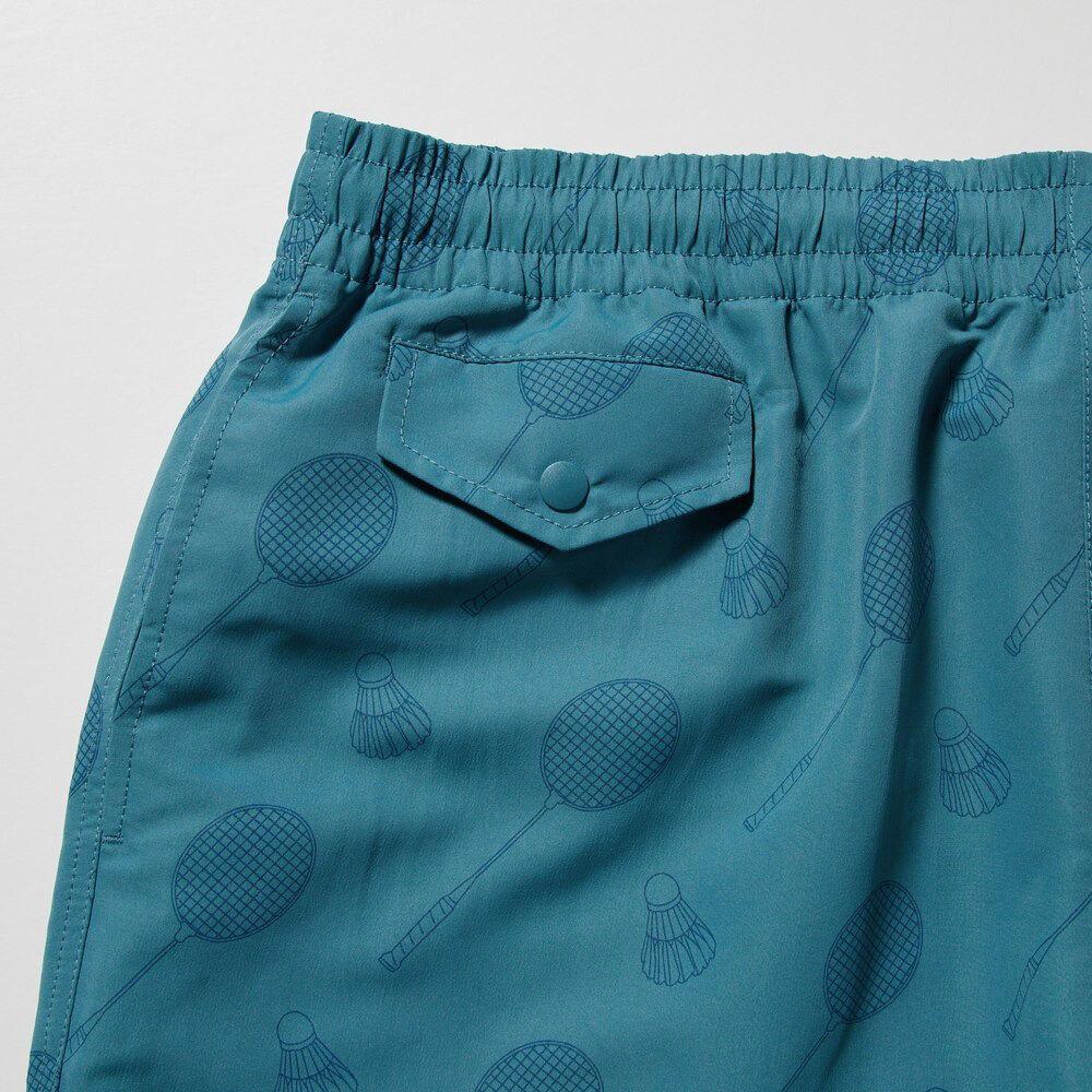 Uniqlo X JW Anderson Collaboration Solid Color Printed Casual Shorts Men shorts Blue 461406-66