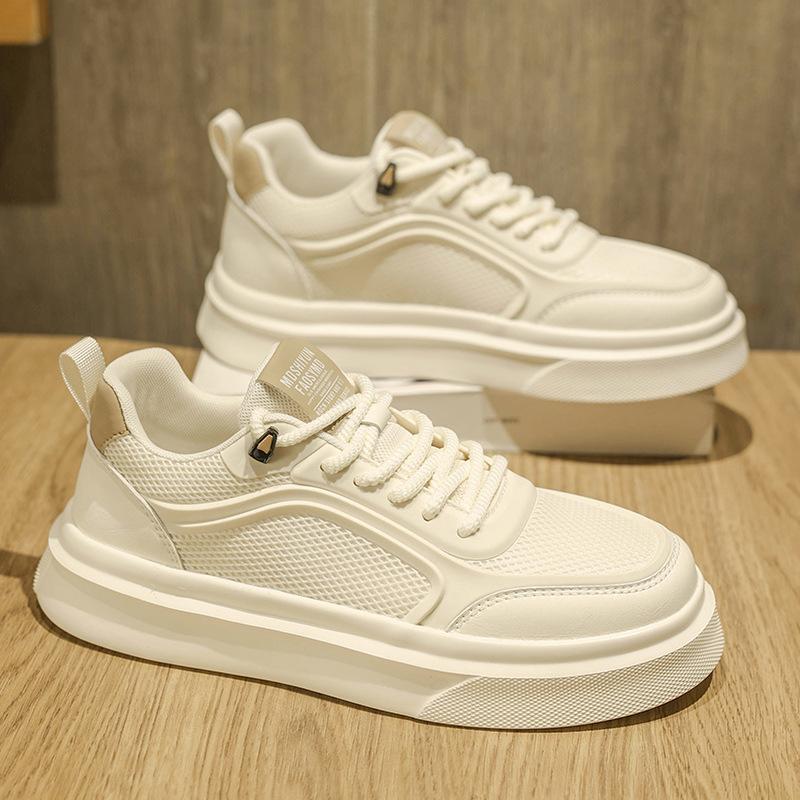 Summer 22 new mesh shoes breathable thin high-end soft-soled casual board shoes