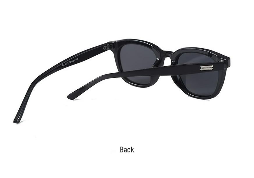 2026 Bare-faced High-Grade Studded Square Sunglasses for Men & Women - Fashionable & Slimming UV Protection Style 3370