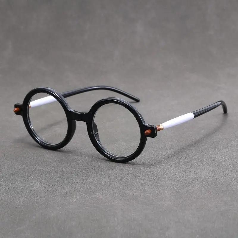 

Round Anti Blue Light Reading Glasses Women Men Fashion Vintage Eyewear Presbyopia Hyperopia Female Reading Eyeglasses +200 чорний