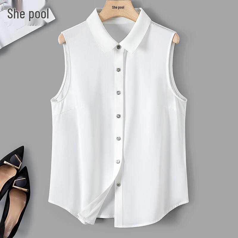 Tachi Women s Sleeveless Button-Down Shirt M