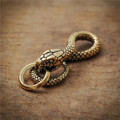 1Pc Antique Bronze Snake Statue Miniature Figurines Copper Animal Desk Decorations Ornaments Brass Crafts
