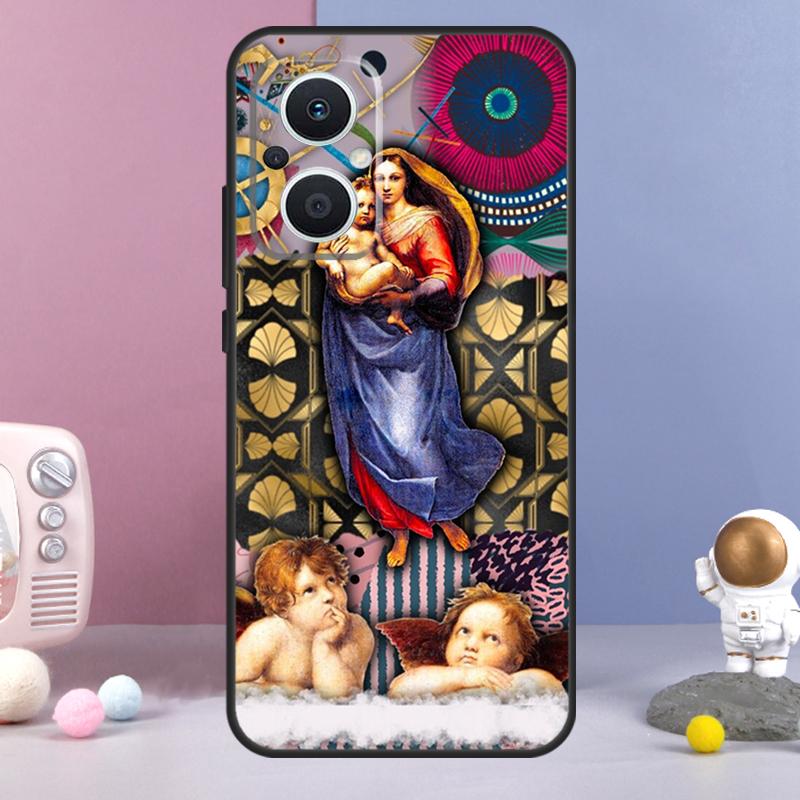 Renaissance art Painting Funda For OPPO Reno 8 Lite 11F 12F 13F 14F 10 11 12 13 14 Pro OPPO Find X9 X5 X6 X8 Pro Case