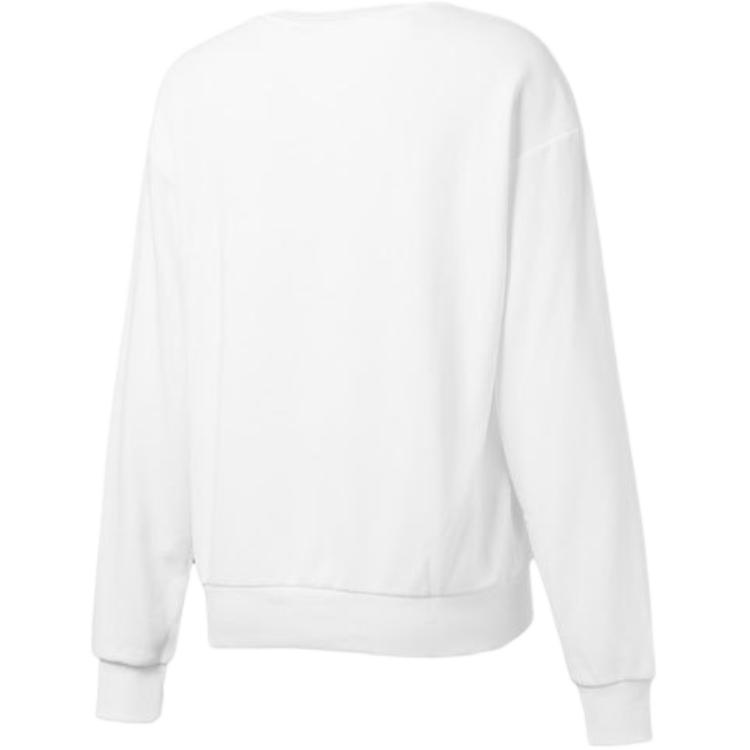 Puma Essential Logo Printed Sports Crewneck Sweatshirt Women Sweatshirt White 855318-02