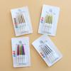 Birthday Cake Candle Gold-plated Suction Card Thread Candle Creative Party Baking Decoration 10 Small Candles