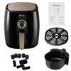 1350W 5L 360 Degree Electric Deep Airfryer Multifunction Air Fryer Chicken Oil Free Air Fryer Health Fryer Cooker