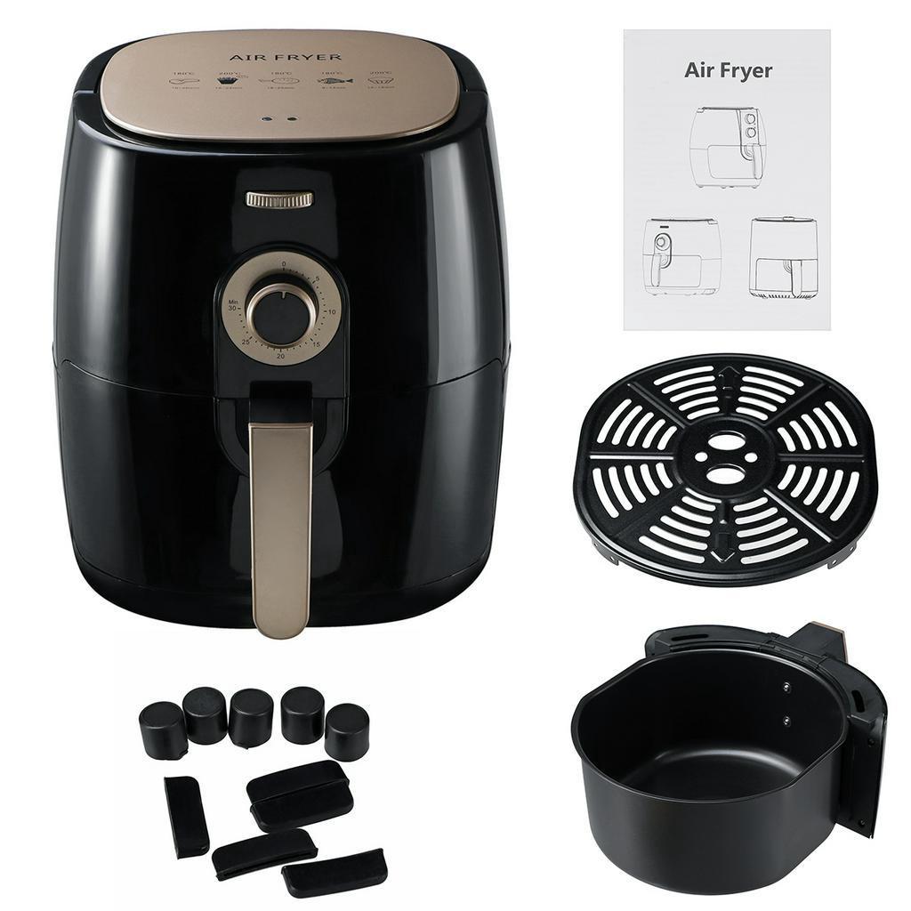 1350W 5L 360 Degree Electric Deep Airfryer Multifunction Air Fryer Chicken Oil Free Air Fryer Health Fryer Cooker