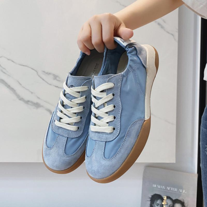 Summer Genuine Leather Casual Sports Forrest Gump Shoes White Shoes Women's German Training Shoes