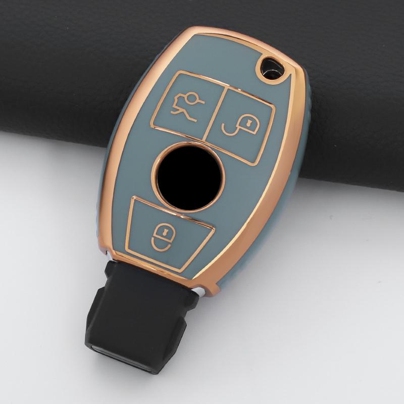 Fashion Tpu Car Key Case Cover Shell Fob For Mercedes Benz A B C E Class Gls Gla Glk Glc Cls Cla Amg W204 W205 W212 W463 W176