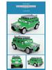 Green Hummer Off-Road Alloy Model Toy for Children's Collection