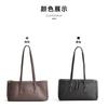 Korean Minimalist Trend Lazy Style High-end Feel Hand-held Bill Of Lading Shoulder Bag Light Luxury Texture Top Layer Cowhide Women's Armpit