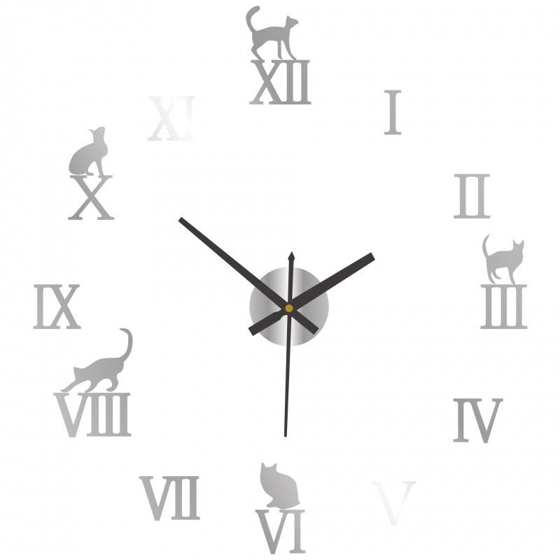 

No Punching Silent DIY Wall Clock Personalized Acrylic Wall Clock Bedroom Mirror Clock Decorative Wall Clock luminous