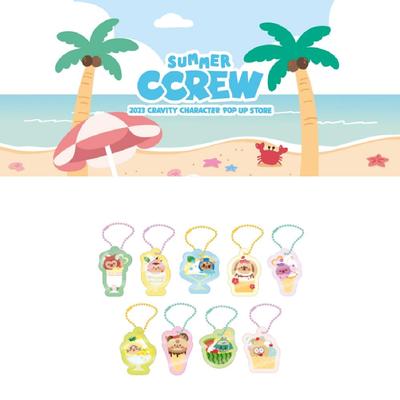 הזמנה מוקדמת 2023 CRAVITY POP-UP Store CCREW מחזיק מפתחות PVC אקראי