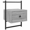 Maison Exclusive - Table de chevet murale sonoma gris 35x30x51cm bois d'ingénierie