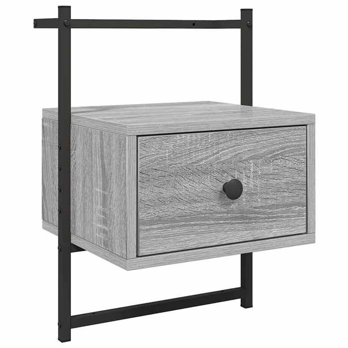 Maison Exclusive - Table de chevet murale sonoma gris 35x30x51cm bois d'ingénierie