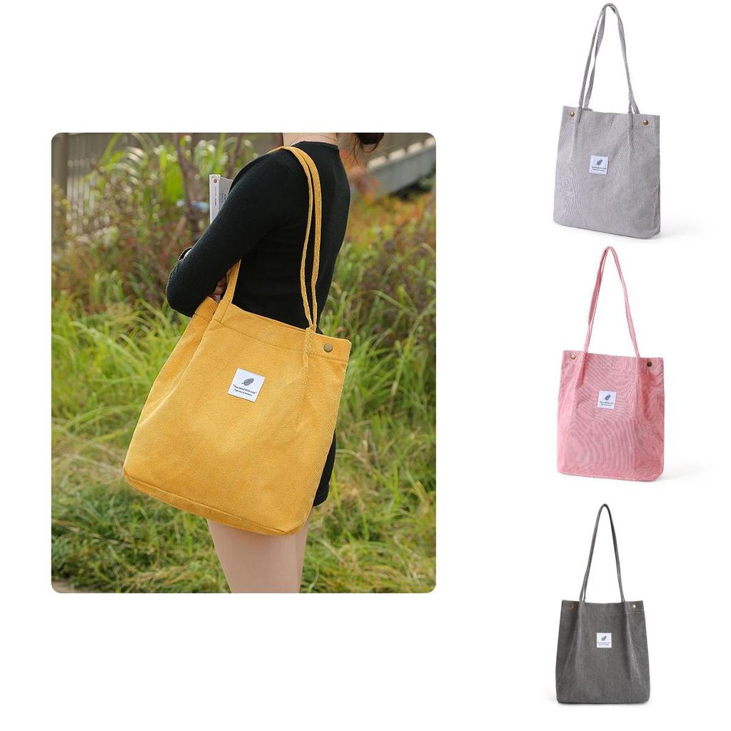 Fashionable Ladies Travel Messenger Handbag Made Of Soft Corduroy Material