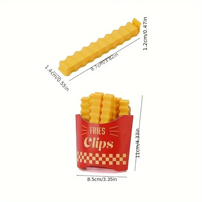 French Fries Sealing Clip, Snack Bag Clip, Bread Bag Clip, Moisture-Proof and Fresh-Keeping Clip, Food Powder Clip, Sealing Clip