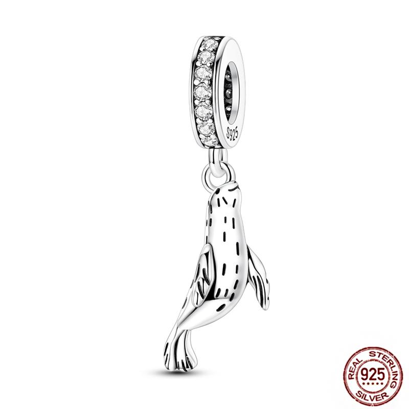 Ocean World Series Original Charms Copper Sea Turtle Octopus Dolphin Seahorse Beads Fits Bracelet Diy Jewelry Gift