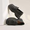 Women'S Loafers Shoes Round Toe Leather Casual Platform Ladies Pumps Spring Non Slip Comfortable And Elegant Chic Point 39 On