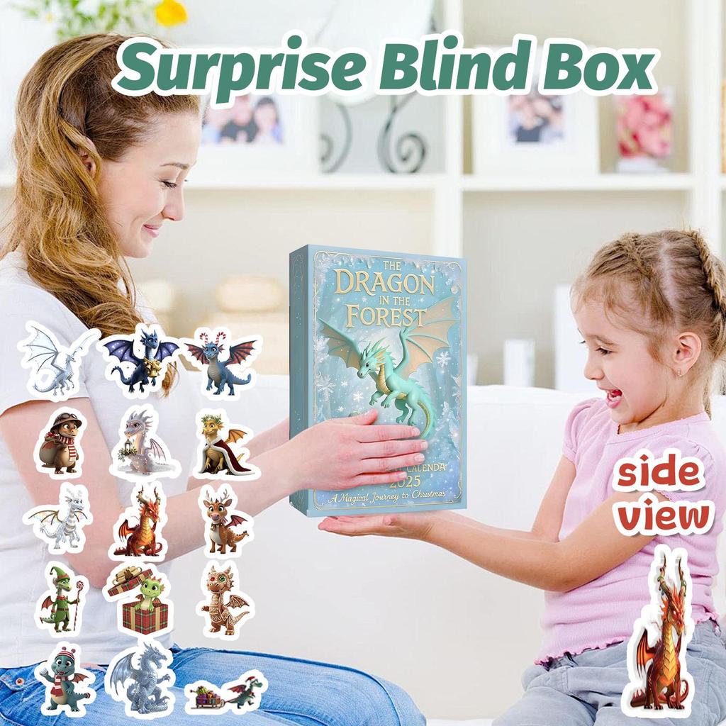 Kalendarz odliczający zawiera 24 prezenty, kalendarz odliczający i prezent-niespodziankę.