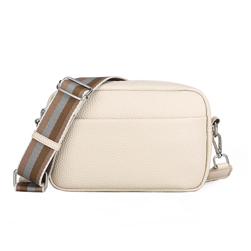 Trendy Women's Bags, Classic and Versatile Wide Shoulder Straps, Single-shoulder Crossbody Bags, Small Bags, Small Square Bags, PU Ladies' Bags