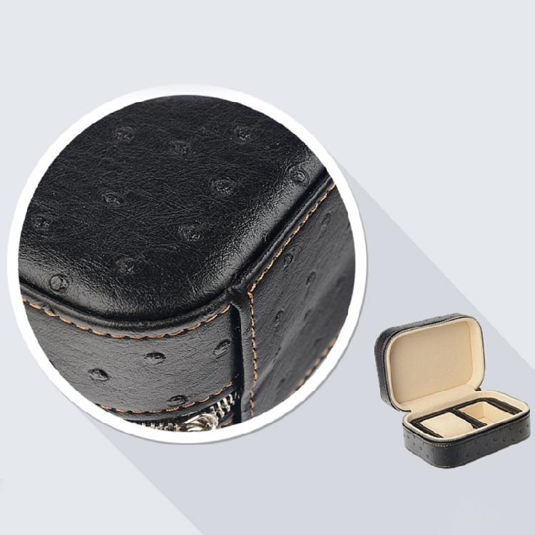 2 Slots Exquisite Watches Storage Box Holder Dustproof Anti-scratch for Personal