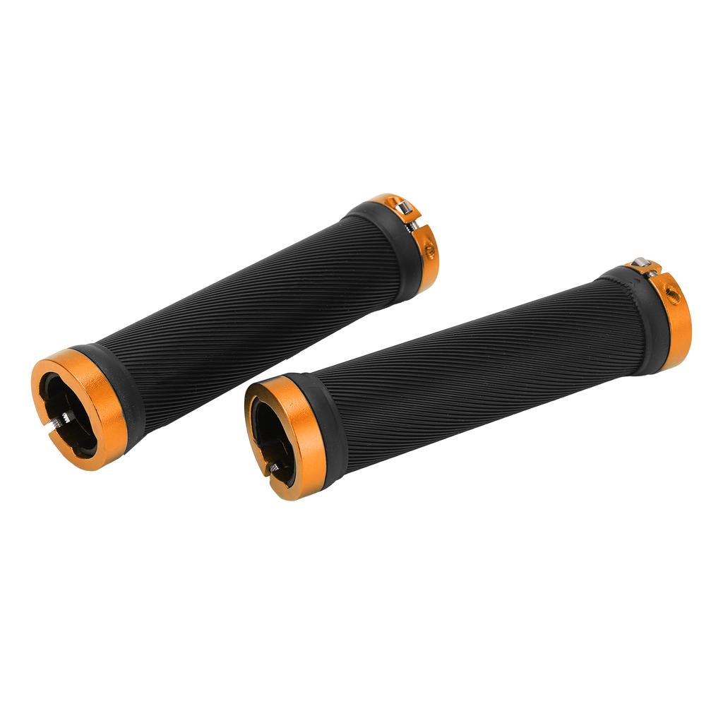 Bike Handle Grips Environmental Protection Antiskid Wearproof Bicycle Handlebars for CyclingYellow