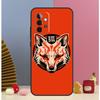 Japanese Kitsune Fox Mask Case For Samsung Galaxy A15 A35 A55 A54 A34 A14 A52 A32 A12 A13 A33 A53 A17 A16 A26 A36 A56