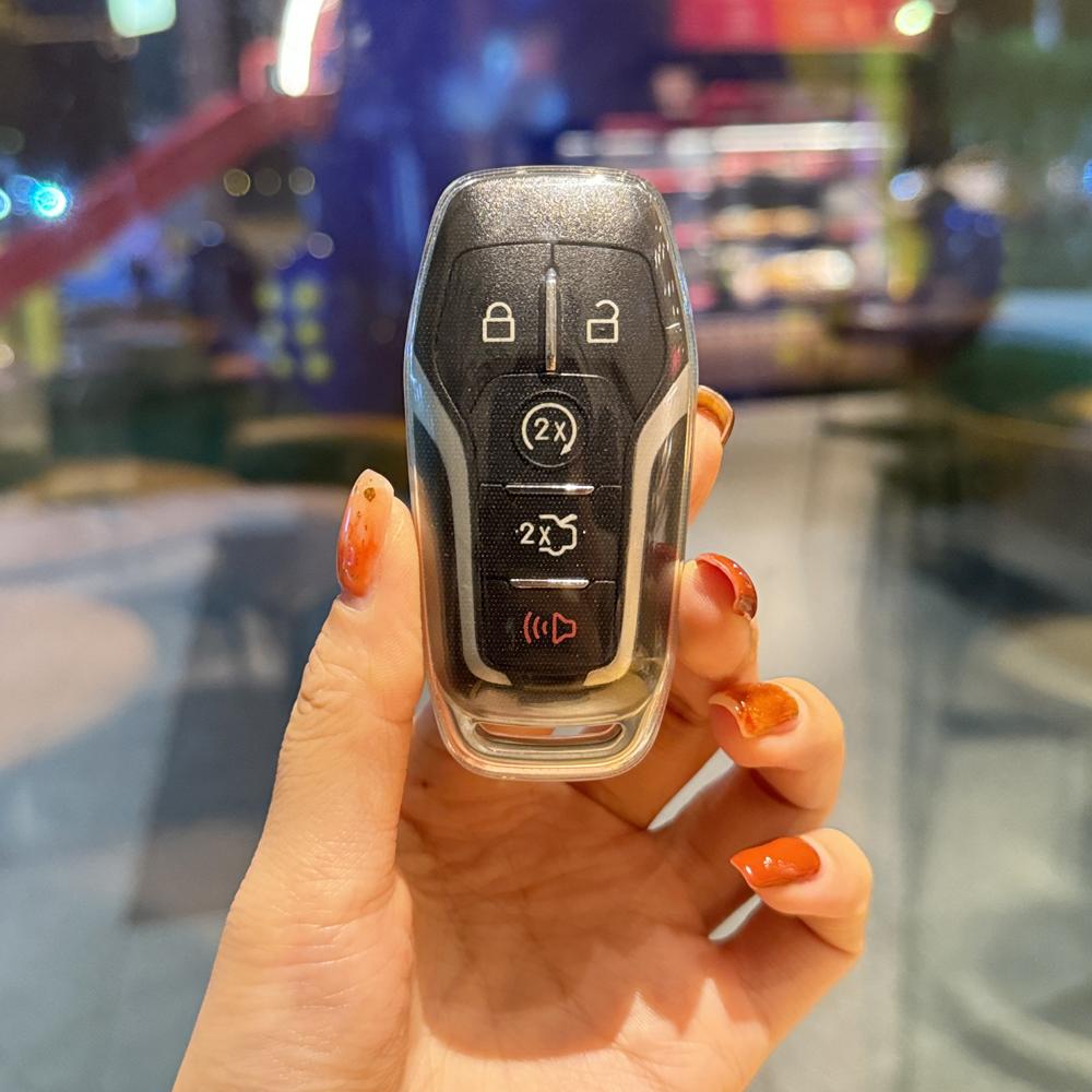 TPU-Autoschlüsselhülle für Ford Fusion Mondeo Mustang F-150 Explorer, Kantenschutz, Tasche, schlüsselloses Zubehör