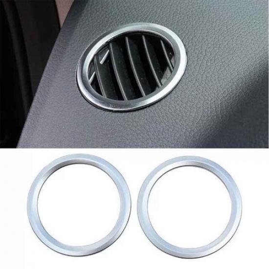 Декоративная накладка на боковую решетку вентиляции приборной панели автомобиля 16- Матовый серебристый Для Benz GLE GLS