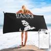 Yanni Black Metal Strandtuch Weiche Mikrofaser Schnelltrocknend Saugfähig Schnelle Handtücher Für Bad
