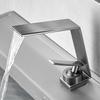 TLXT White Waterfall Bathroom Faucet