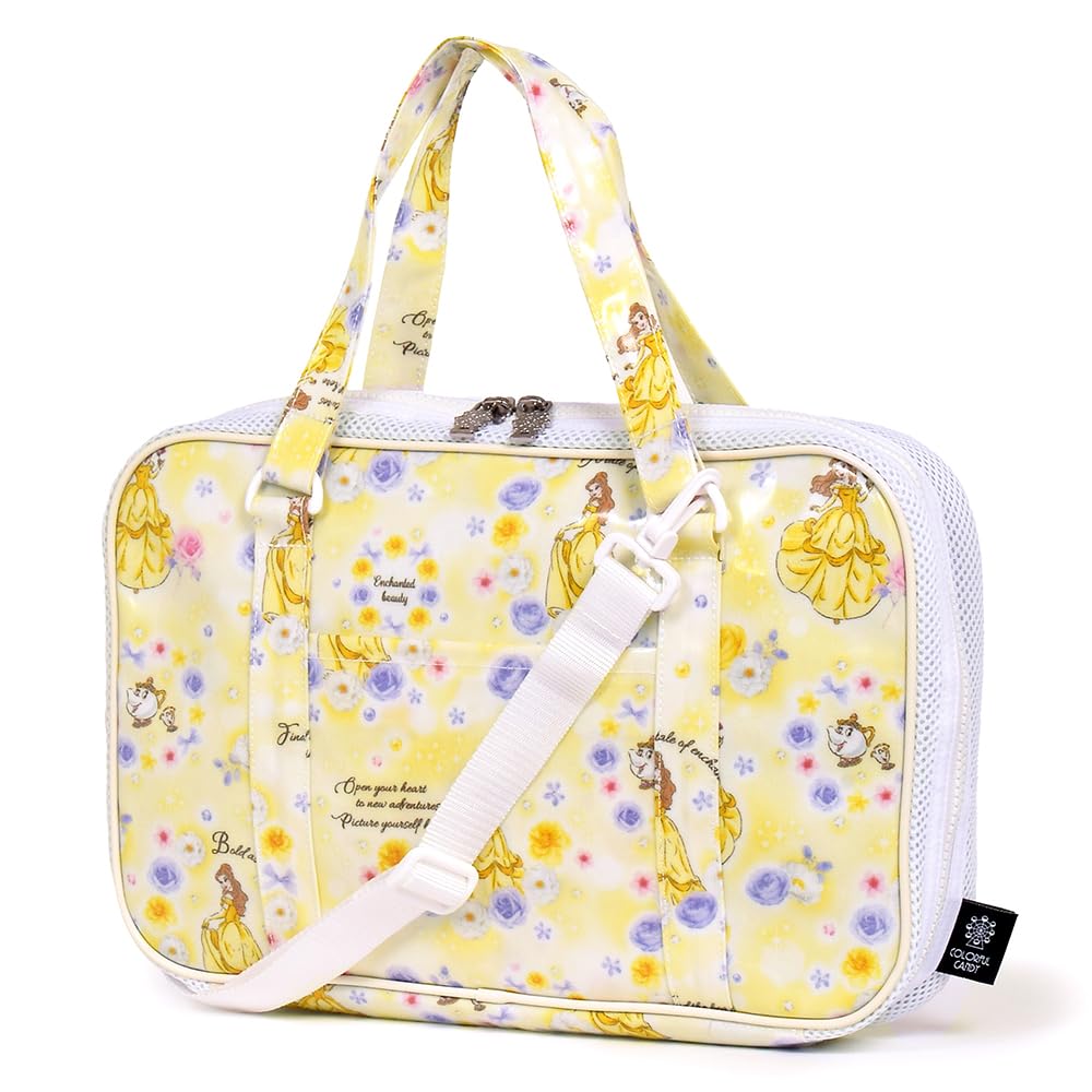 Disney Calligraphy Bag for Elementary School with Shoulder Bag and the N2226700 Girls' Strap, Only/Belle/Beauty Beast/Princess