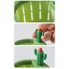 Drain Basket Cactus Sink Strainer Removable Quick Draining Anti-Clog Filter Basket Durable Easy-Clean Kitchen Accessory