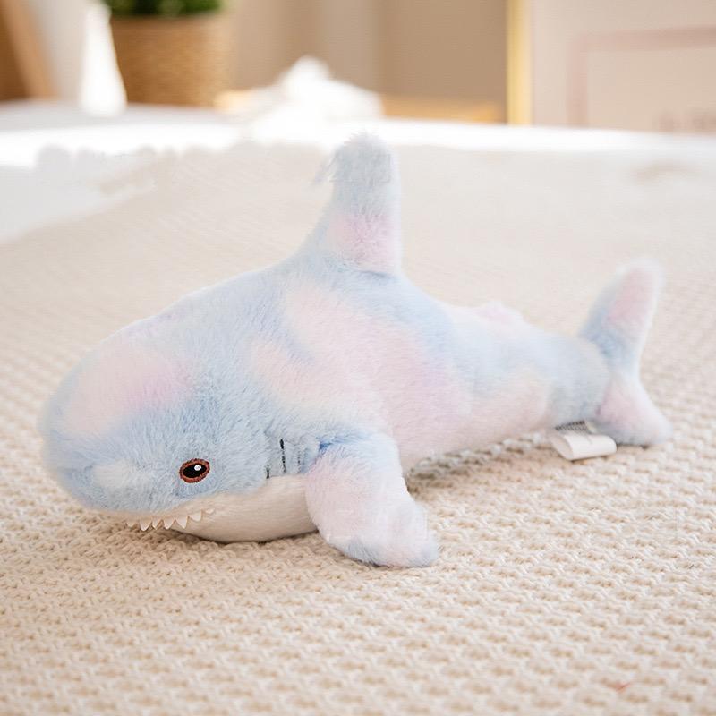 30cm Søt Mini Fargerik Hai Dukke Plysjleke Utstoppet Mykt Havdyr Fisk Pute Beroligende Leker for Barn Jenter Bursdagsgaver Deco